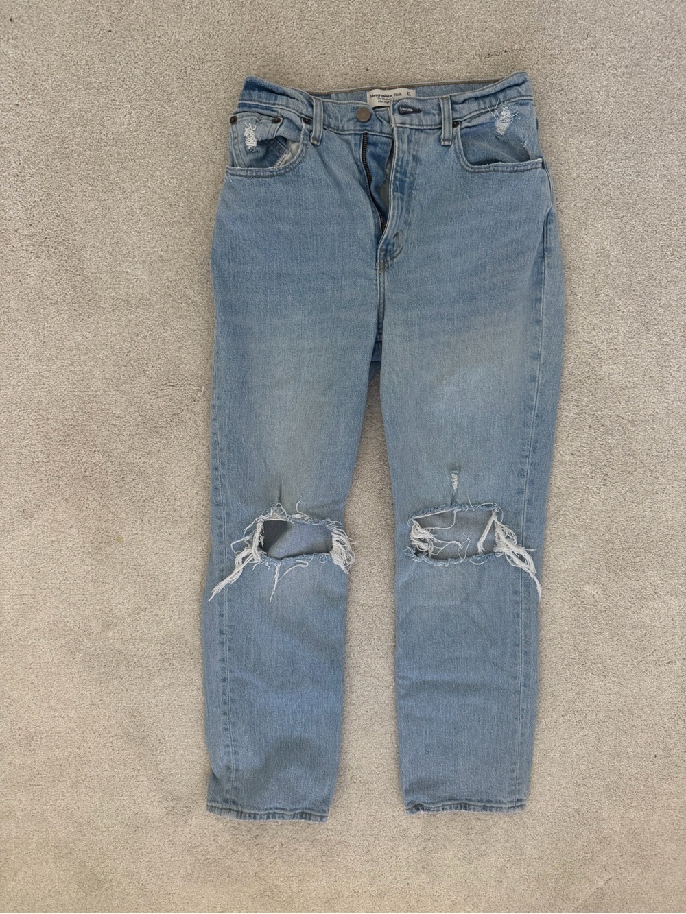 Abercrombie & Fitch The 90s Straight Ultra High Rise - Curve Love